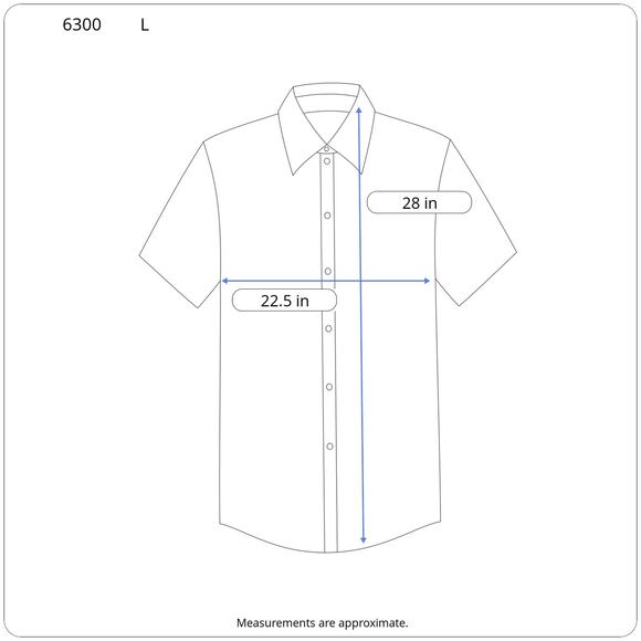 Vintage Bright Blue Hawaiian Shirt Made in USA - Men's Size Large - Picture 5 of 5